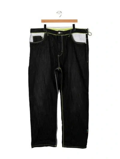 Pre-owned Coogi Straight-leg Jeans In Black
