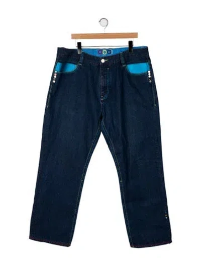 Pre-owned Coogi Straight-leg Jeans In Blue