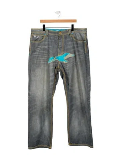 Pre-owned Coogi Straight-leg Jeans In Blue