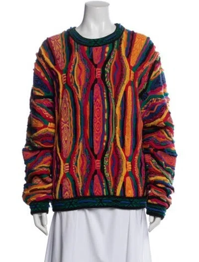 Pre-owned Coogi Wool Printed Sweater In Multi