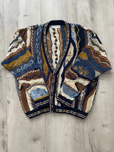 Pre-owned Coogi X Vintage Carlo Alberto Coogi Style Sweater Size Xl In Multicolor