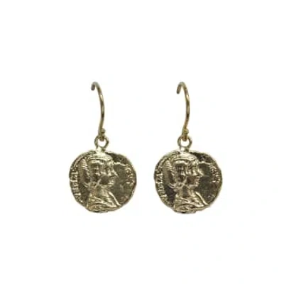 Cook & Butler Roman Coin Earrings In Gold