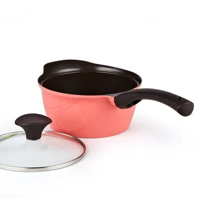 Cook N Home 1.7-qt. Saucepan With Lid In Pink