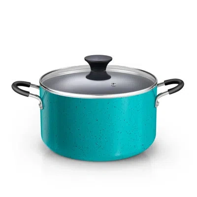 Cook N Home Nonstick Stockpot With Lid 6-quarts, Professional Cooking Soup Pot, Casserole Cookware In Green