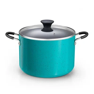 Cook N Home Nonstick Stockpot With Lid 8-quarts, Professional Cooking Soup Pot, Canning Cookware In Green