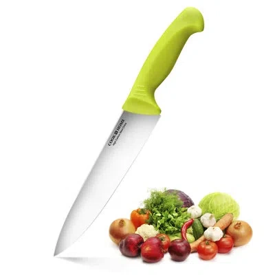 Cook N Home Stainless Steel Multi-purpose Chef's Knife 8-inch In Green
