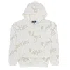 Cookies All Over Print Men's Zip-up Hoodie In Cream In White