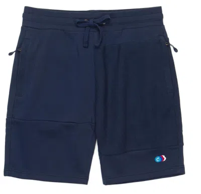 Cookies Men's Back To Back French Terry Shorts In Navy In Blue