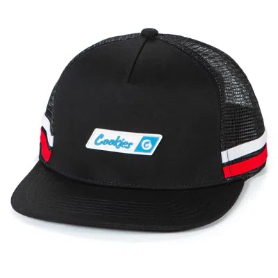 Cookies Men's Bal Harbor Twill Mesh Trucker Hat In Black/red