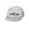 Cookies Men's Catamaran Mesh Trucker Hat In Grey In Grey