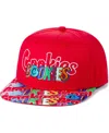 Cookies Men's  Clothing Red On The Block Snapback Hat In Red