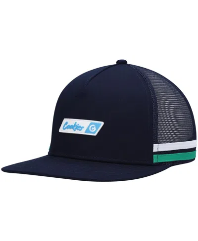 Cookies Men's  Navy Bal Harbor Trucker Snapback Hat