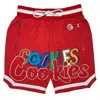 Cookies Men's On The Block Athletic Mesh Short In Red In Red