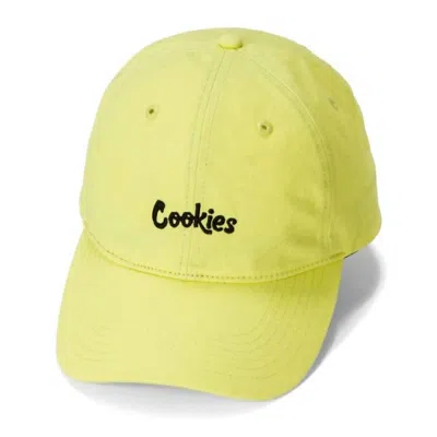 Cookies Men's Original Mint Cotton Canvas Embroidered Dad Cap In Yellow/black In Multi