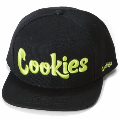Cookies Men's Original Mint Twill Snapback Cap In Black/yellow In Multi