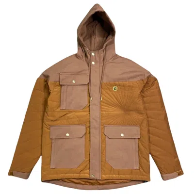 Cookies Men's Prohibition Duck Canvas Hooded Jacket In Camel In Brown