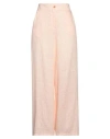 Cooking Is... Cooking Is. Woman Pants Blush Size L Linen, Polyamide, Polyester In Pink