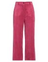 Cooking Is... Cooking Is. Woman Pants Magenta Size L Polyester, Nylon, Elastane