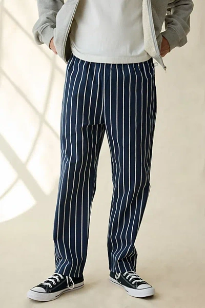 Cookman Nlbm Chicago American Giants Pinstripe Semiwide Chef Pants In Navy, Men's At Urban Outfitters In Blue