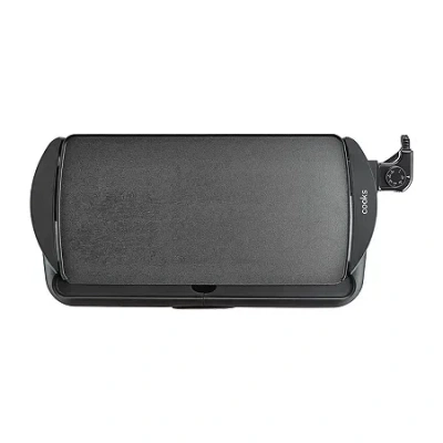 Cooks By Jcp Home Cooks 10" X 19" Non-stick Griddle In Black