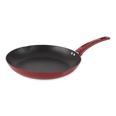 Cooks By Jcp Home Cooks 12" Aluminum Frypan In Red