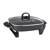 Cooks By Jcp Home Cooks 12" X 12" Non-stick Covered Electric Skillet In Black