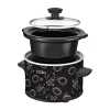 Cooks By Jcp Home Cooks 1.5-quart Football Print Slow Cooker In Black