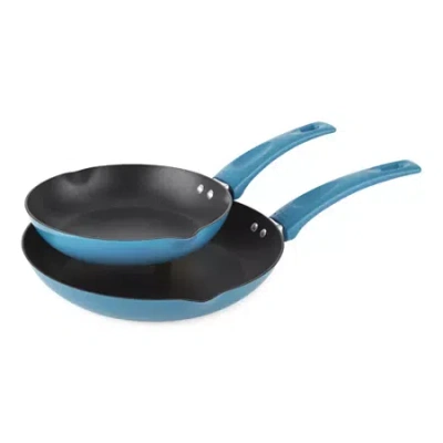 Cooks By Jcp Home Cooks 2-pc. Aluminum Frypan Set In Blue