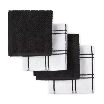 Cooks By Jcp Home Cooks 4-pk. Dish Cloth Set In Black