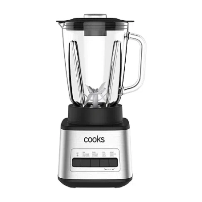 Cooks By Jcp Home Cooks 48-oz. Glass Jar Stainless Steel Blender In Silver