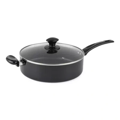 Cooks By Jcp Home Cooks 5-qt. Jumbo Deep Saute Pan With Helper Handle In Black