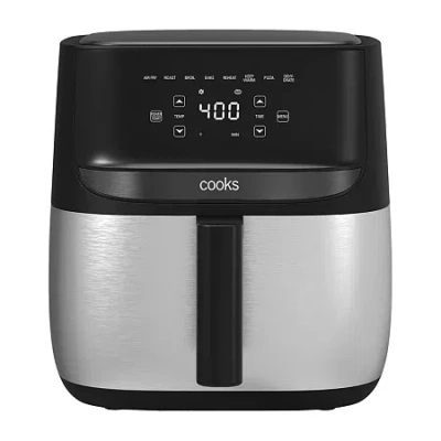 Cooks By Jcp Home Cooks 6 Quart Air Fryer Touchscreen In Black