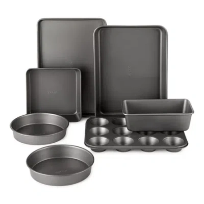 Cooks By Jcp Home Cooks 7-pc. Carbon Steel Non-stick Bakeware Set In Gray