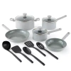 Cooks By Jcp Home Cooks Ceramic 13-pc. Cookware Set In Black