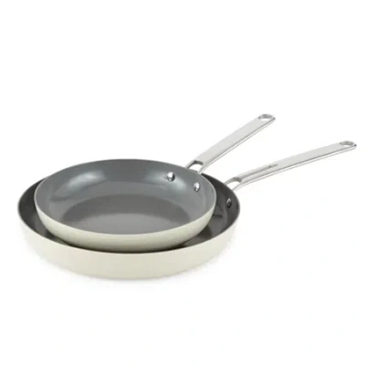 Cooks By Jcp Home Cooks Ceramic 2-pc. Non-stick Frying Pan In White