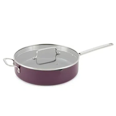 Cooks By Jcp Home Cooks Ceramic 5.5-qt. Non-stick Saute Pan In Purple