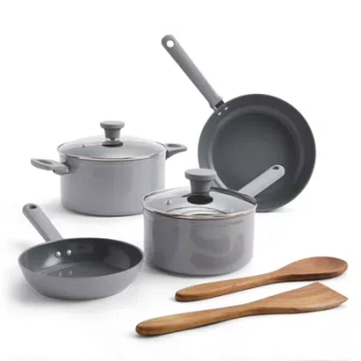 Cooks By Jcp Home Cooks Ceramic 8-pc. Cookware Set In Gray