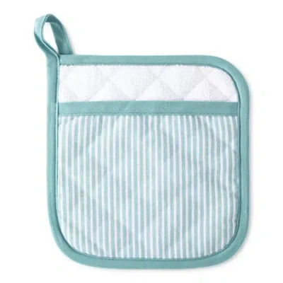 Cooks By Jcp Home Cooks Chambray Stripe Pot Holder In Blue