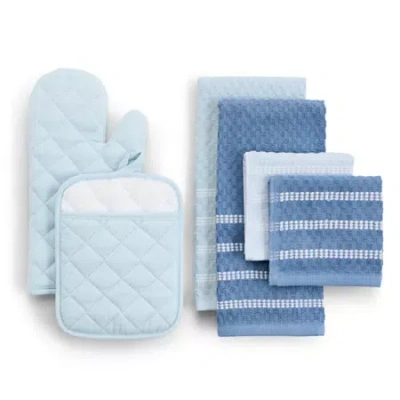 Cooks By Jcp Home Cooks Hamilton 6-pc. Kitchen Towel Set In Blue