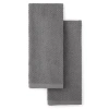 Cooks By Jcp Home Cooks Popcorn Solid 2-pc. Kitchen Towel Set In Gray