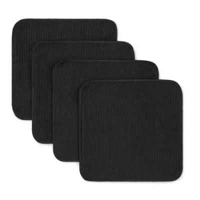 Cooks By Jcp Home Cooks Scrubber 4-pc Dish Cloth Set In Black