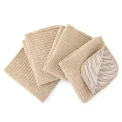 Cooks By Jcp Home Cooks Scrubber 4-pc Dish Cloth Set In Brown