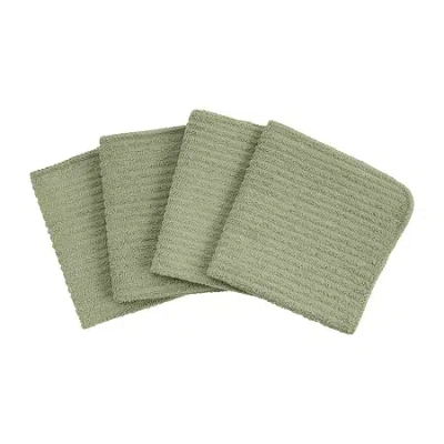 Cooks By Jcp Home Cooks Scrubber 4-pc Dish Cloth Set In Green