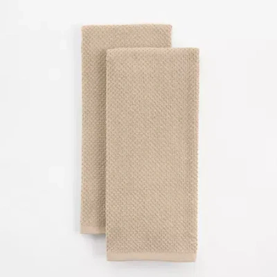 Cooks By Jcp Home Cooks Solid 2-pc. Kitchen Towel Set In Nude