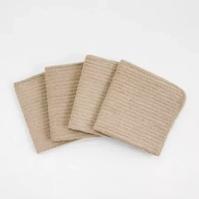 Cooks By Jcp Home Cooks Solid Scrubber 4-pc. Dish Cloth Set In Neutral