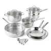 Cooks By Jcp Home Cooks Stainless Steel 15-pc. Cookware Set In Silver