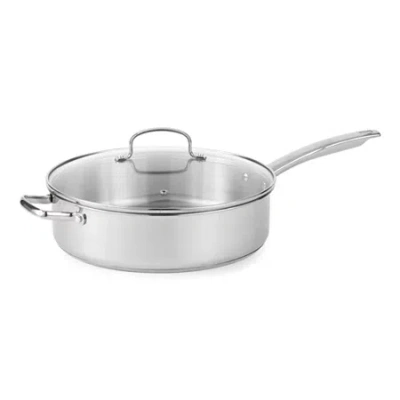 Cooks By Jcp Home Cooks Stainless Steel 5-qt. Deep Saute Pan In Silver