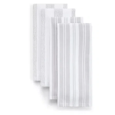 Cooks By Jcp Home Cooks Stripe 4-pc. Kitchen Towel Set In Gray
