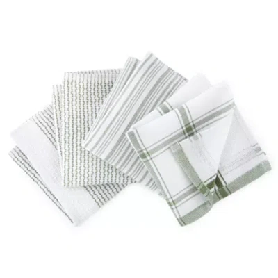 Cooks By Jcp Home Cooks Textured 4-pc. Dish Cloth Set In Green