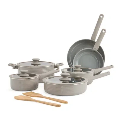 Cooks By Jcp Home Cooks Wave Ceramic 12-pc. Non-stick Cookware Set In Sand